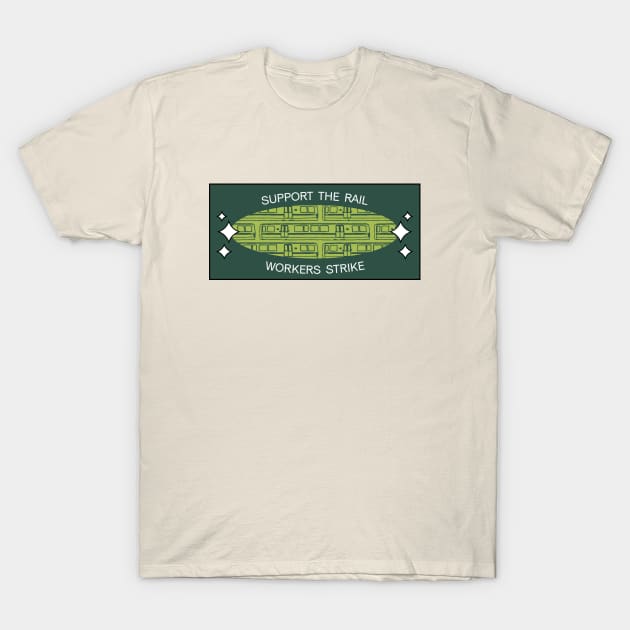 Support The Rail Workers Strike - RMT T-Shirt by Football from the Left